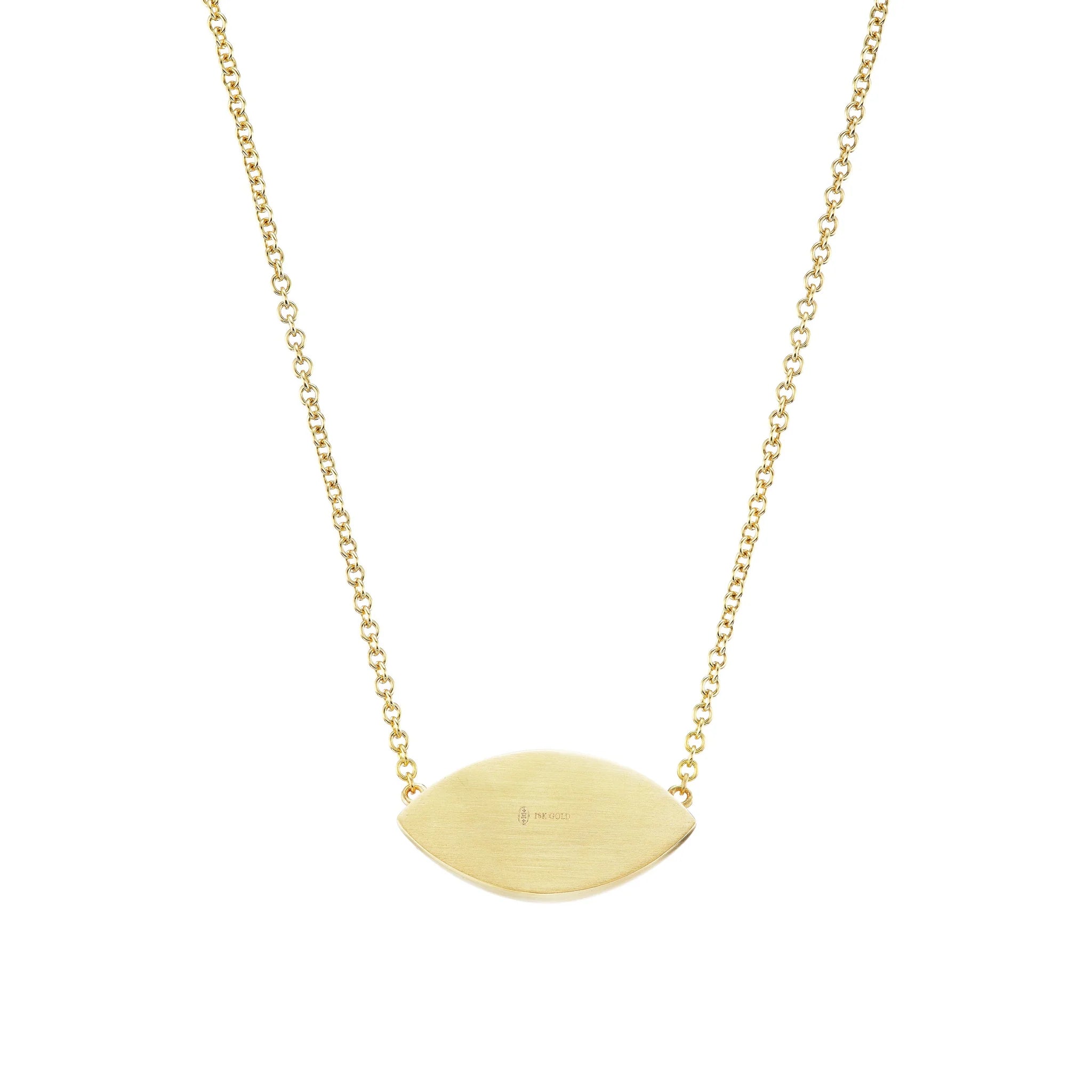 Peach Tourmaline Mega Eye Necklace