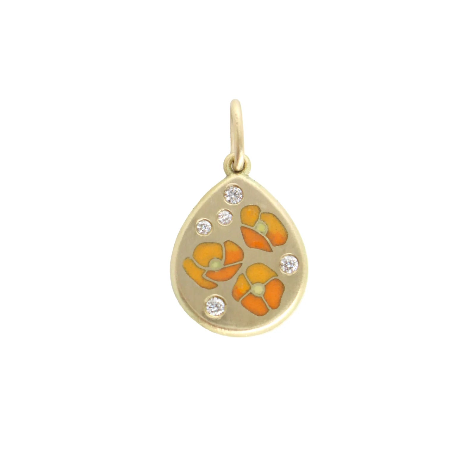 Poppy Enamel Pendant