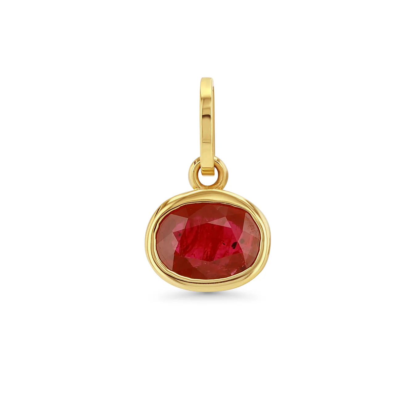 Oval Birthstone Charm