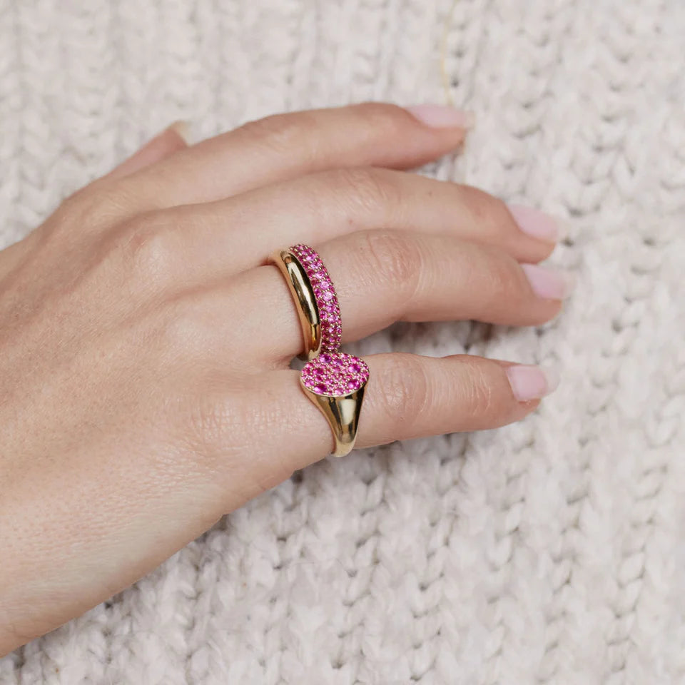 Ruby Signet Pinky Ring