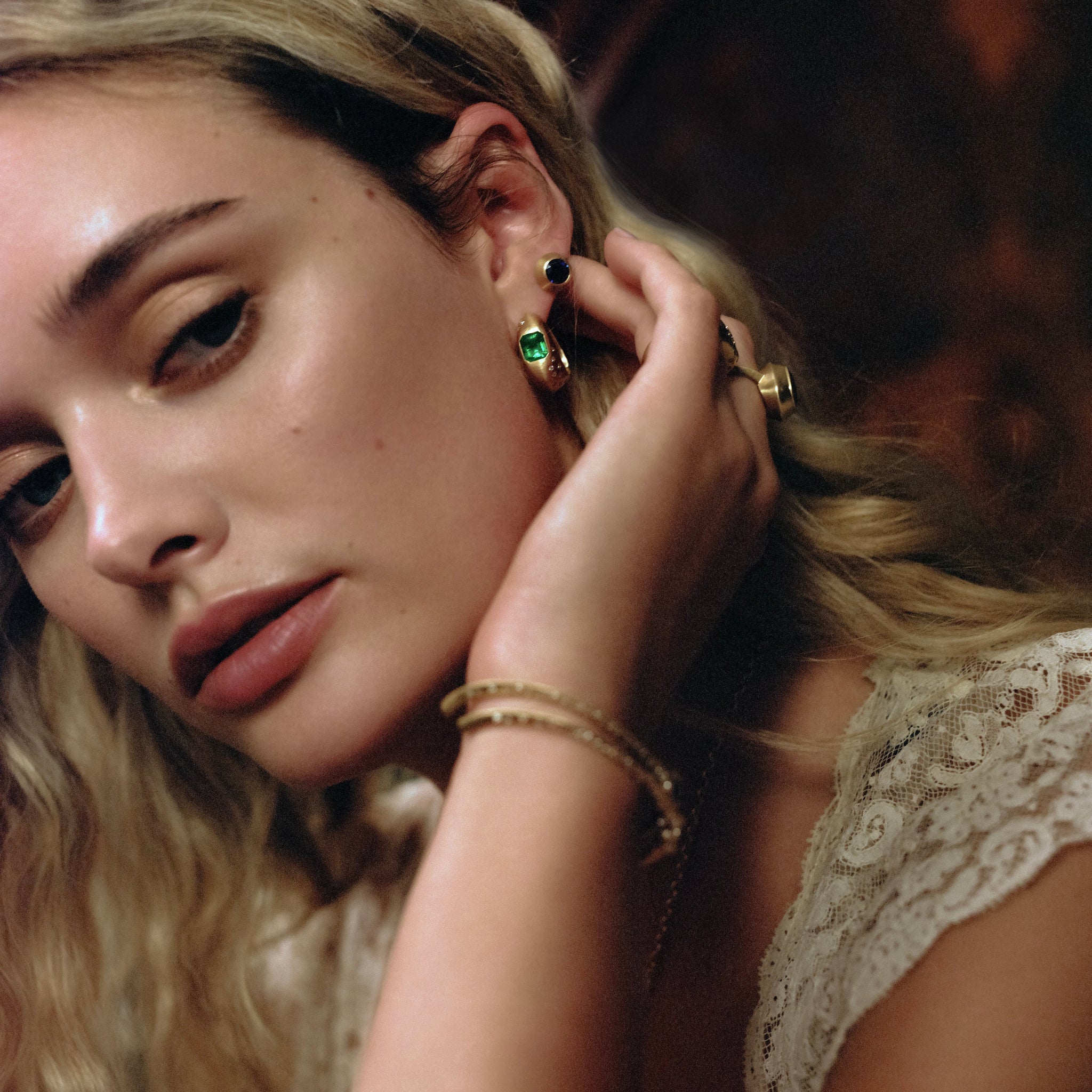 Sapphire Round Studs