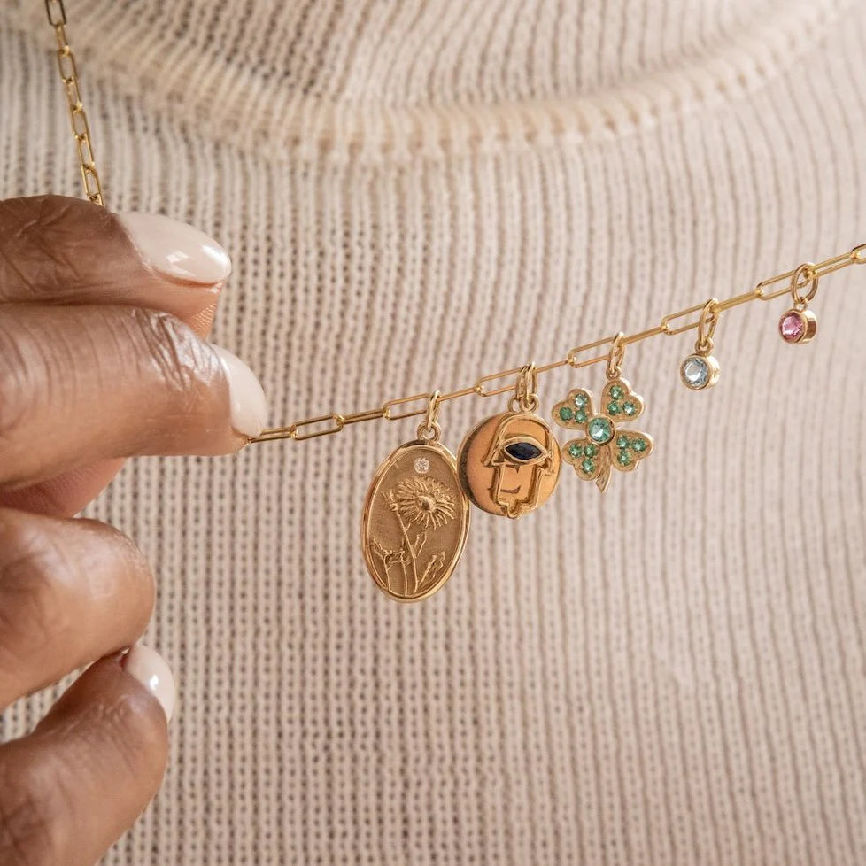 September Birth Flower Charm