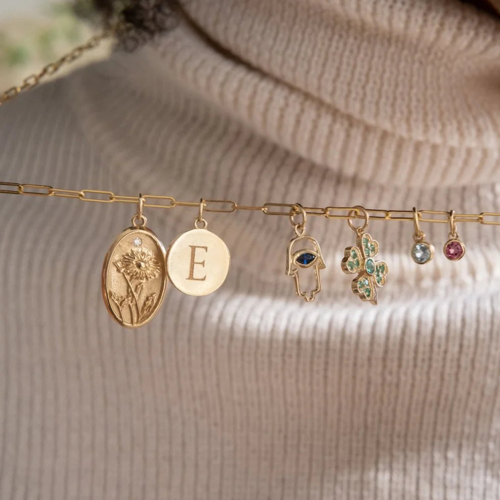 September Birth Flower Charm