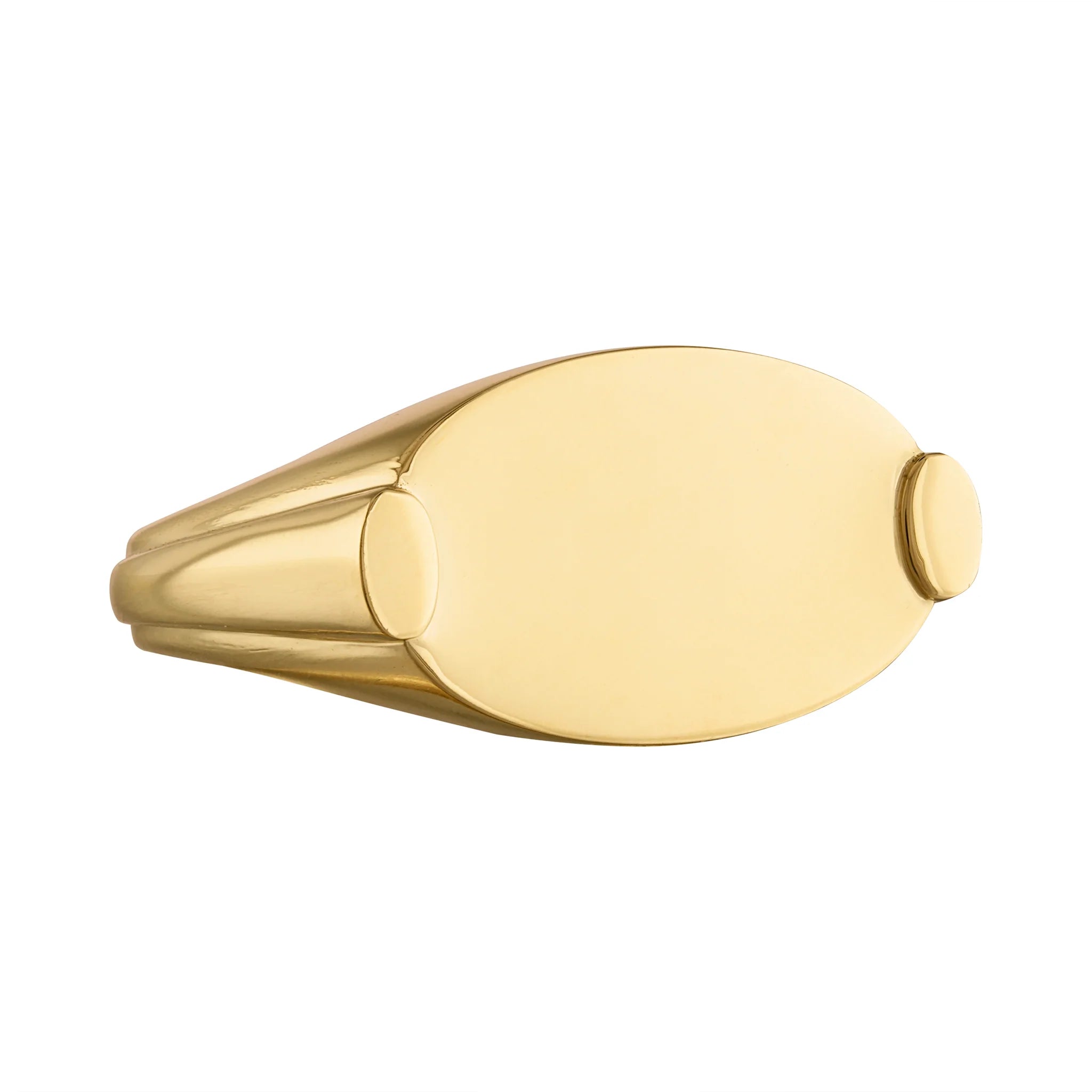 Oval 18K Signet Ring