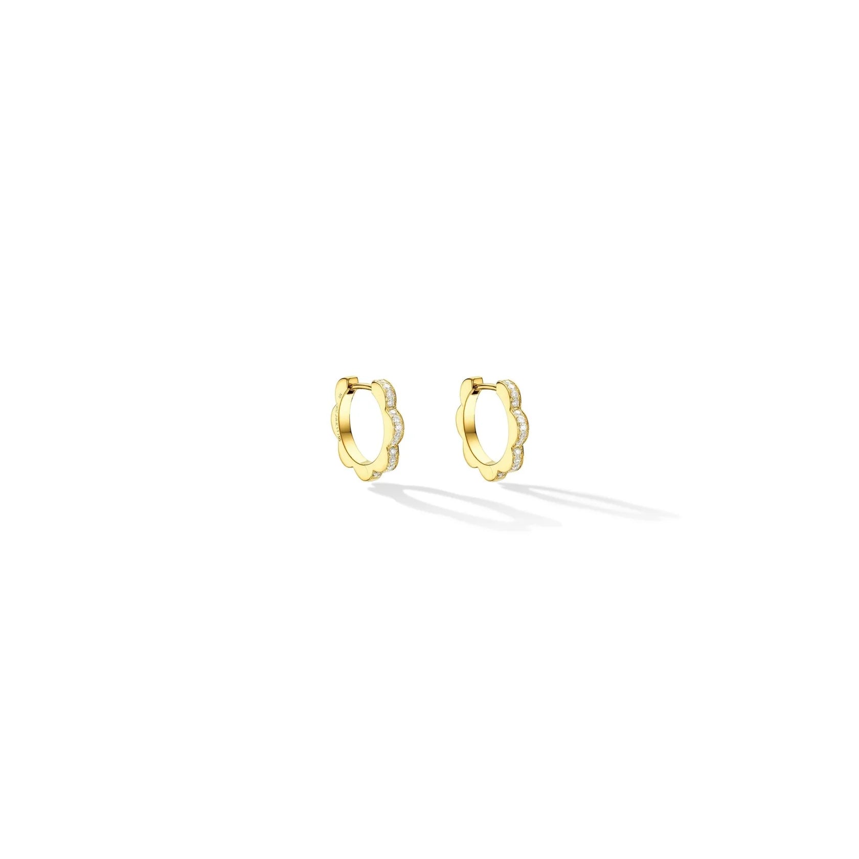 Small Bloom Hoop Earrings