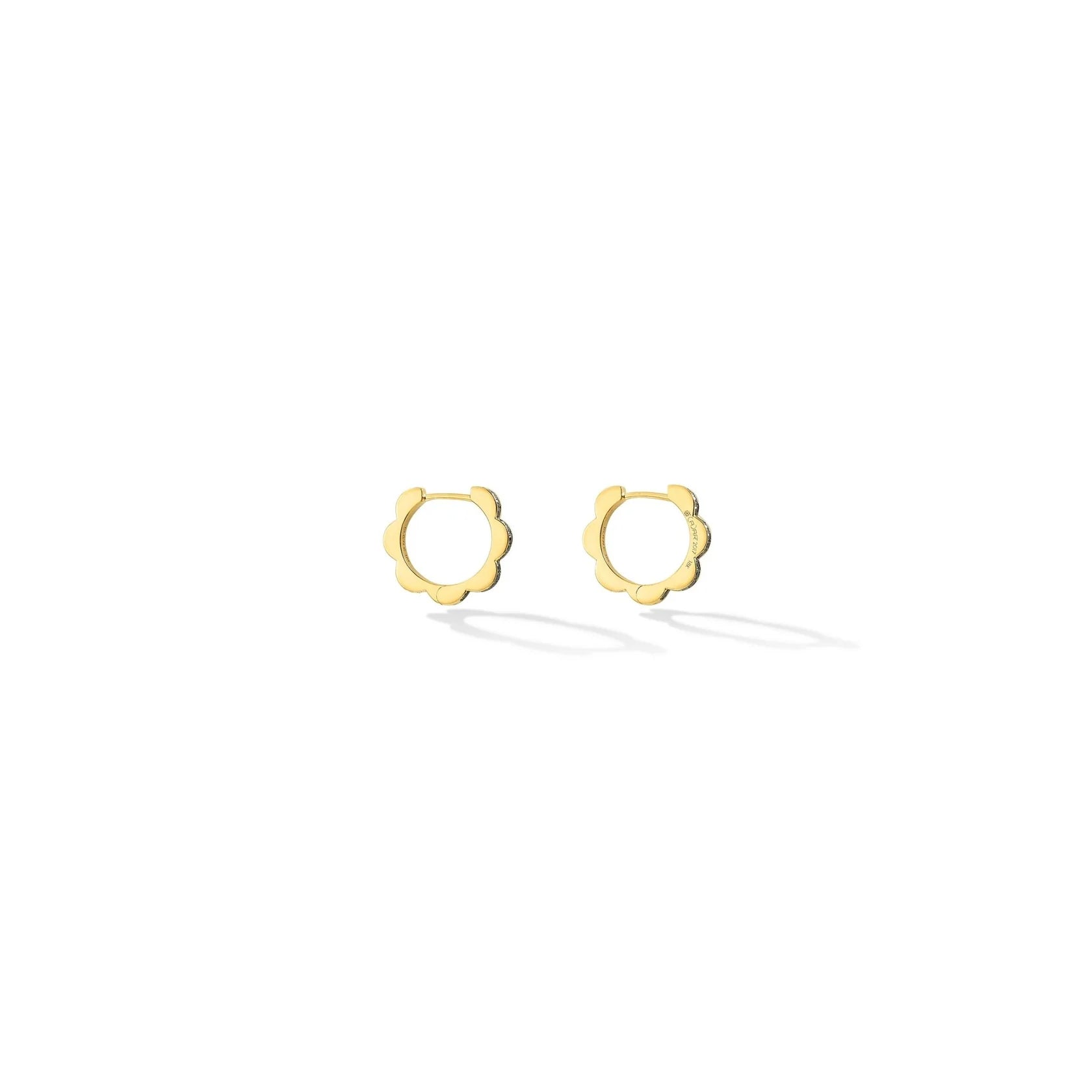 Small Bloom Hoop Earrings