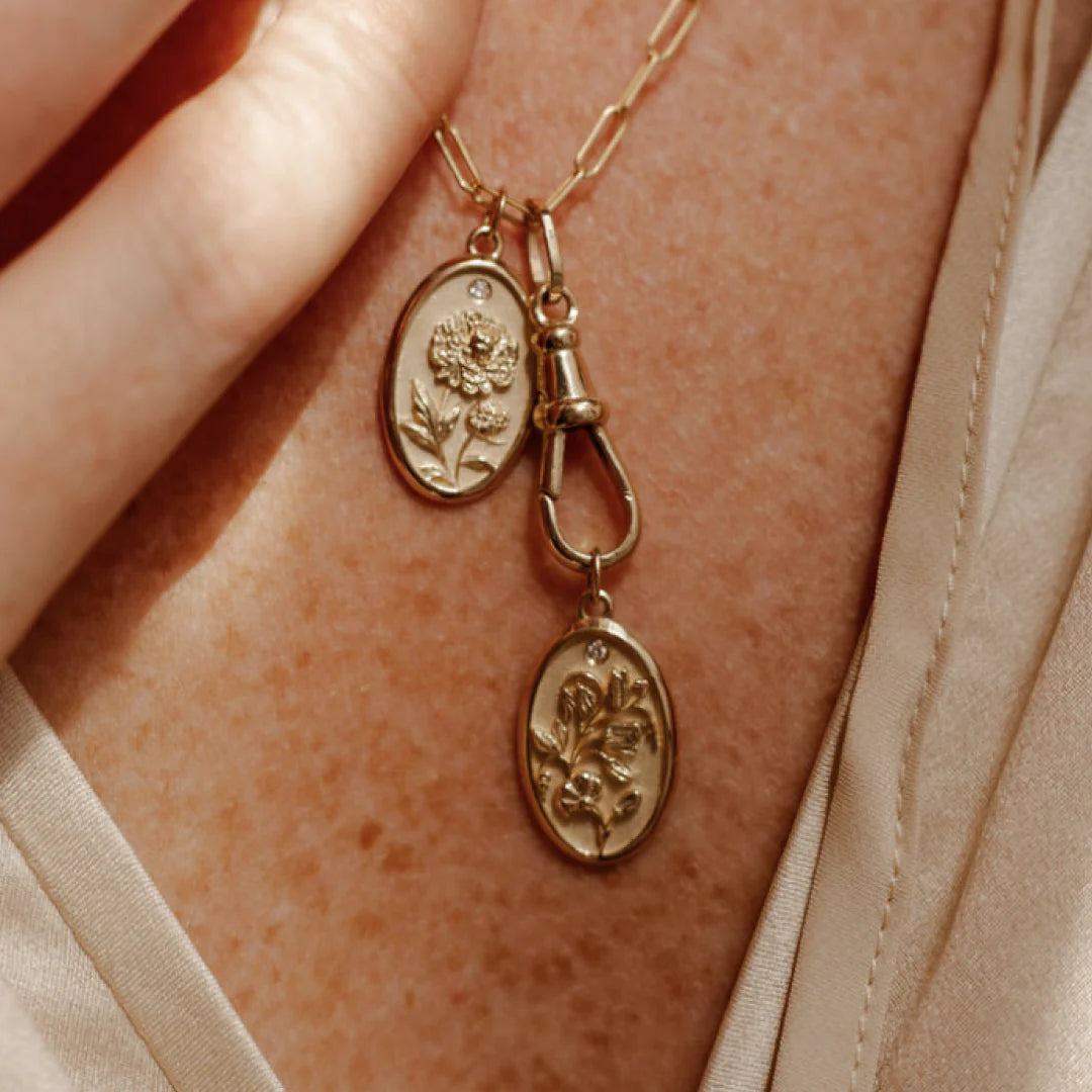 Sweat Pea Flower Charm