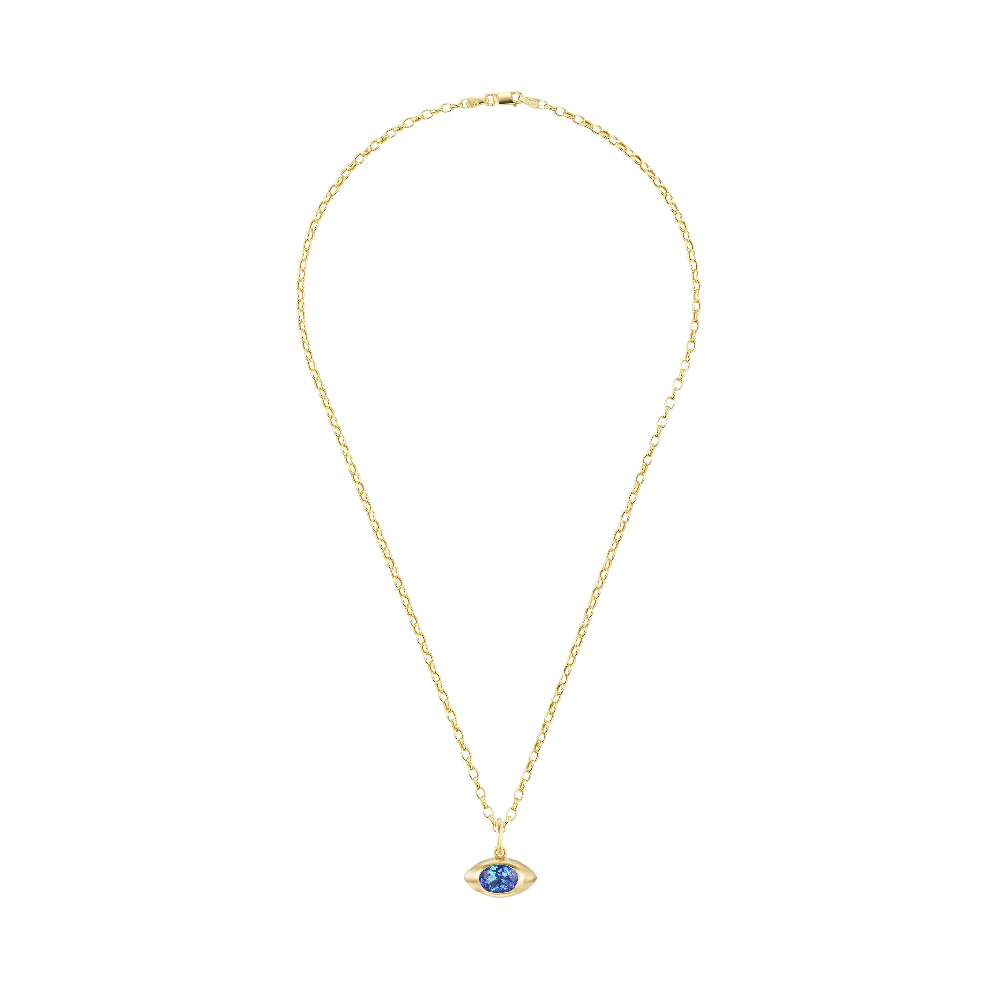 Tanzanite Eye Pendant