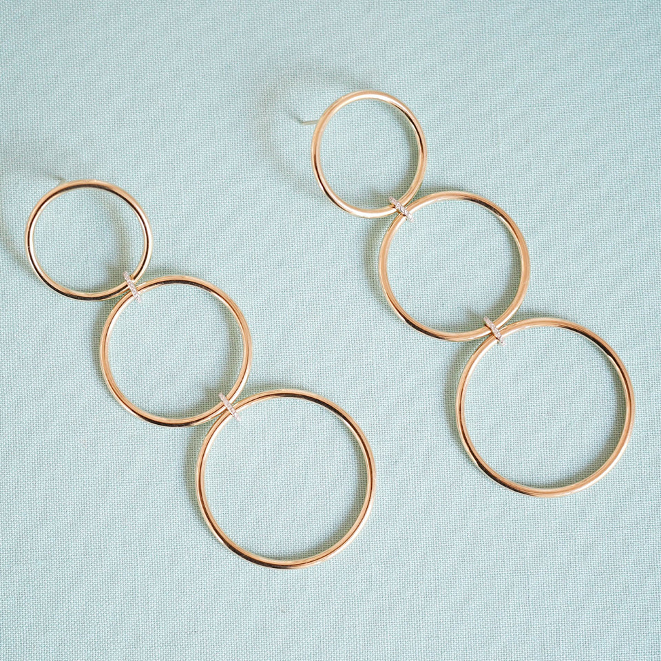 Triple Loop Earrings