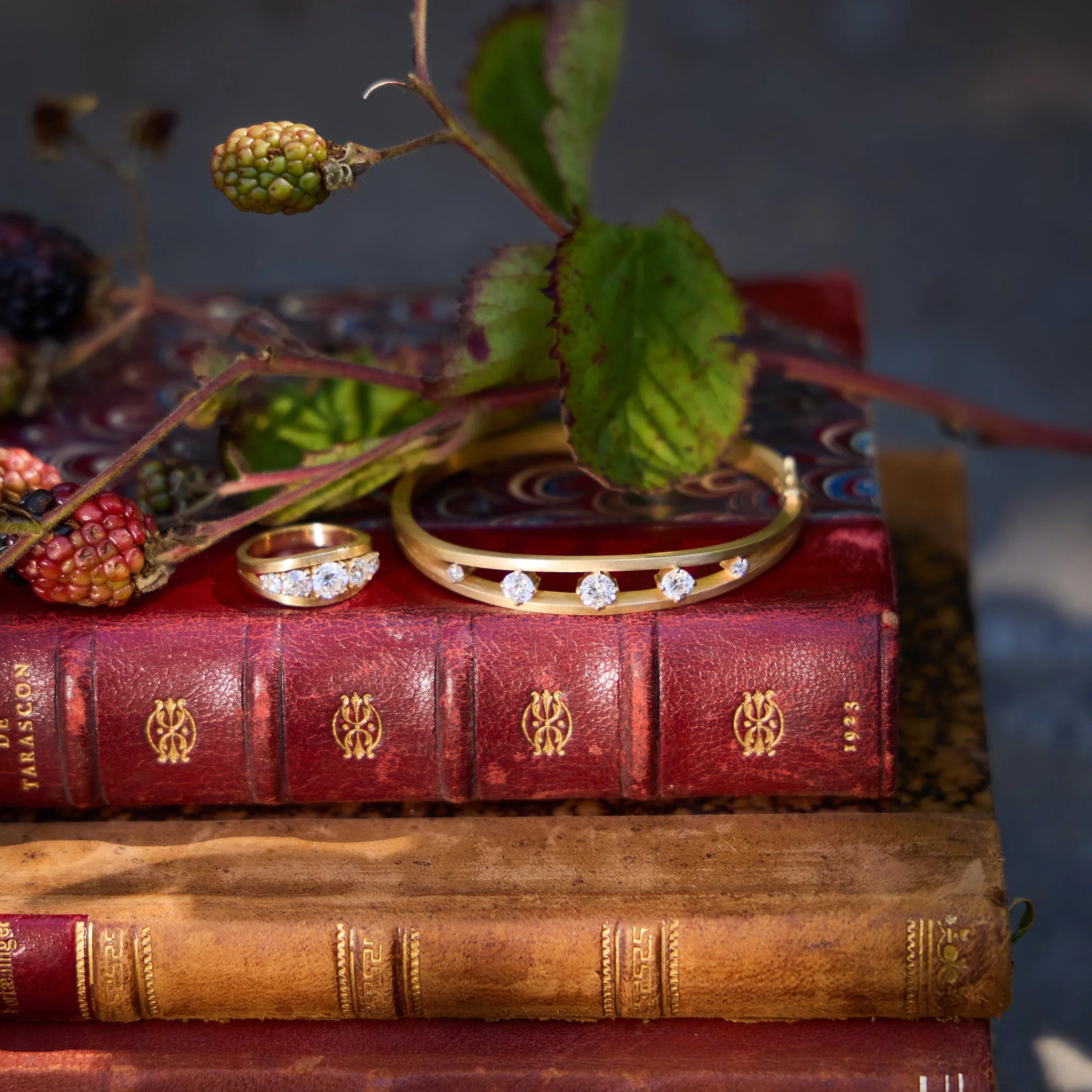 Victorian Floating Diamond Bangle