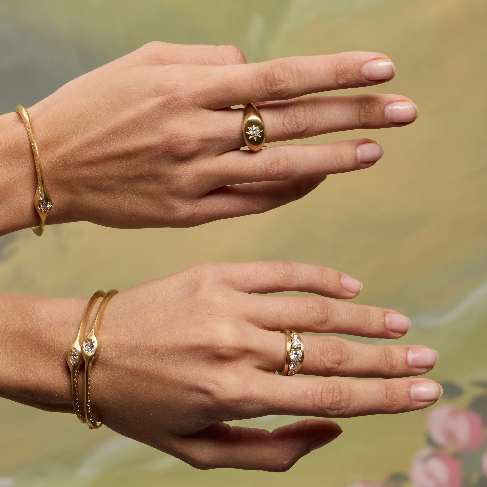 Victorian Floating Diamond Ring