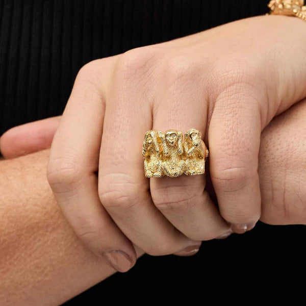 Wise Monkey Ring