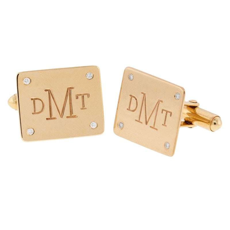 Square Monogram Cufflinks