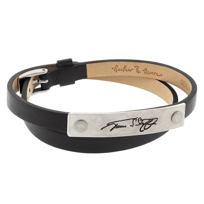 Signature Leather Riveted Bracelet