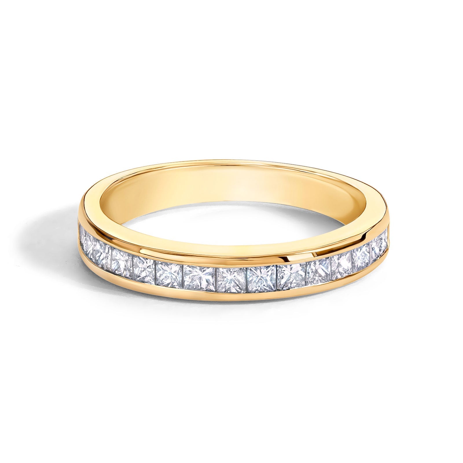 3.5mm Gold Couple Scroll Ring & Diamond Stack