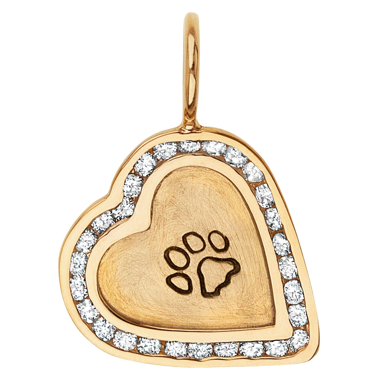 Pet Name Channel Set Heart Charm