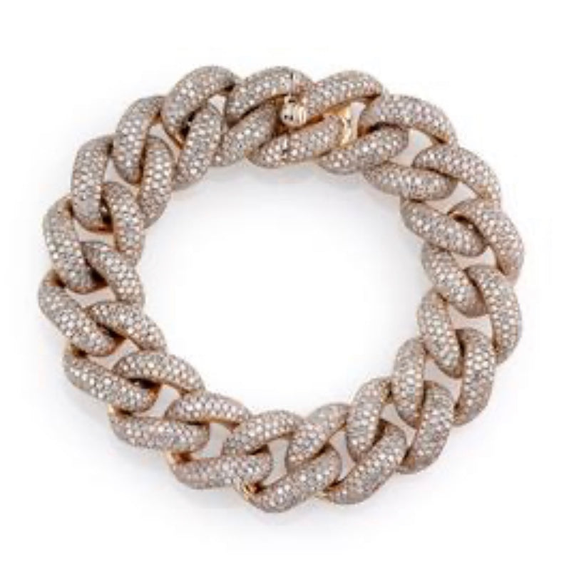 Jumbo Pavé Link Bracelet