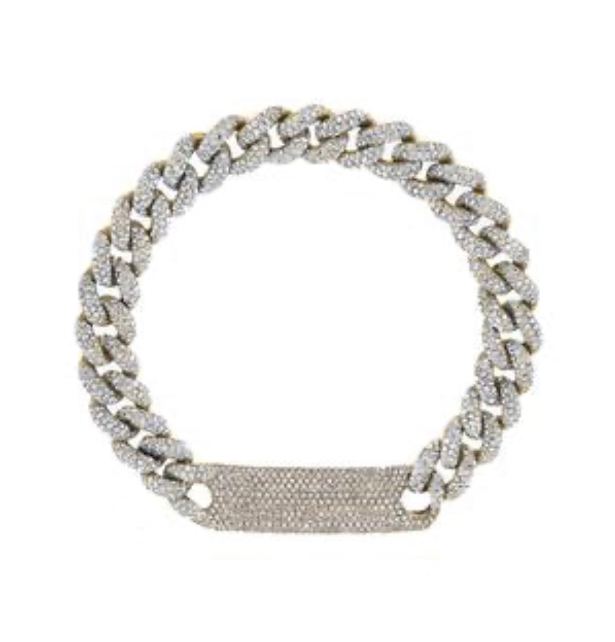 Full Pavé ID Link Bracelet