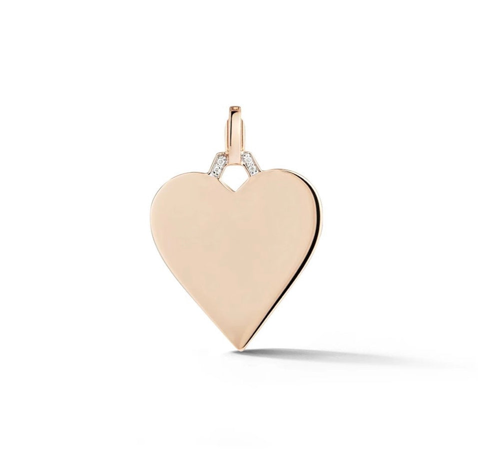 Dora Diamond Heart Charm