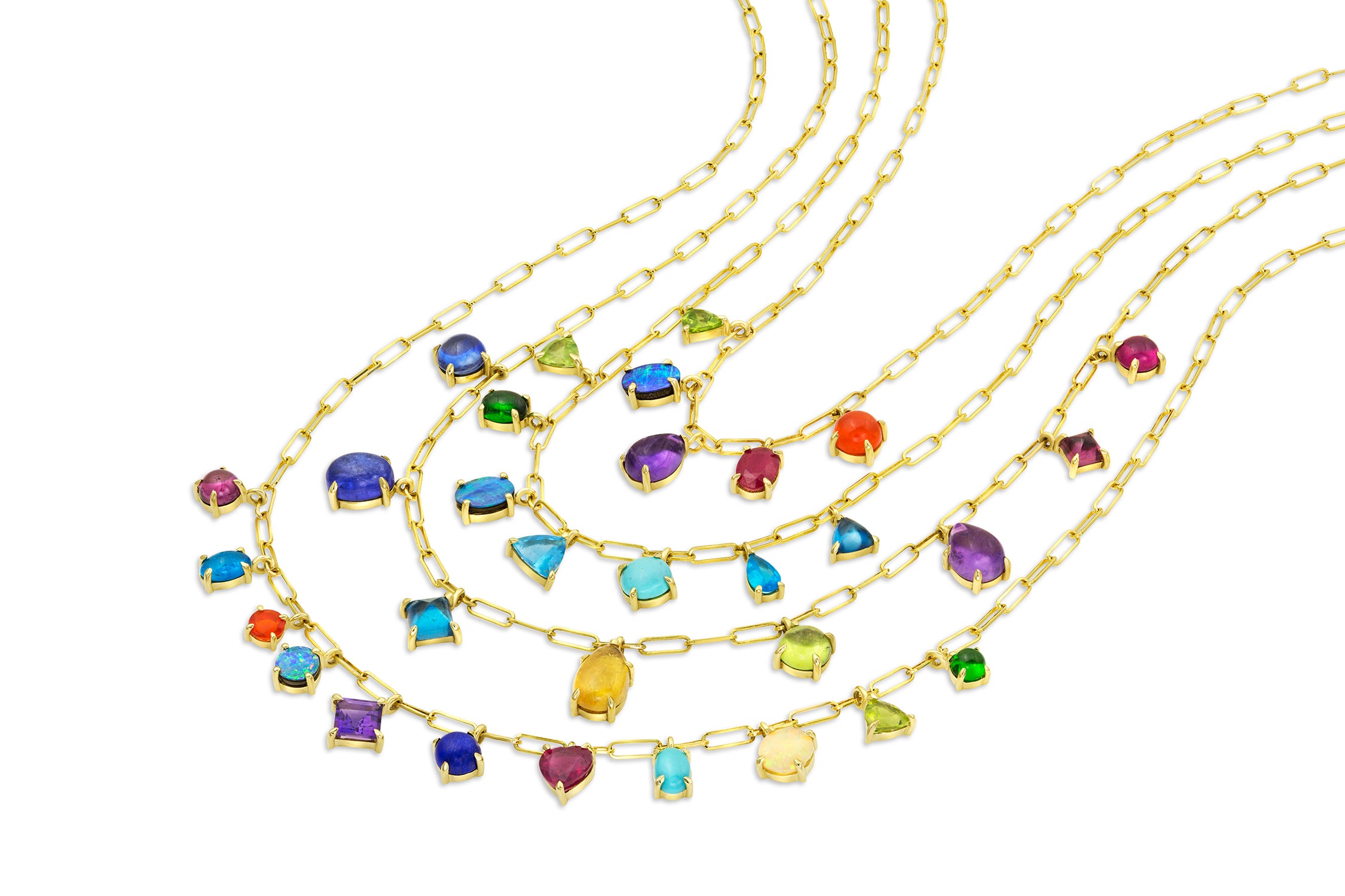 7 Stone Gemfetti Necklace