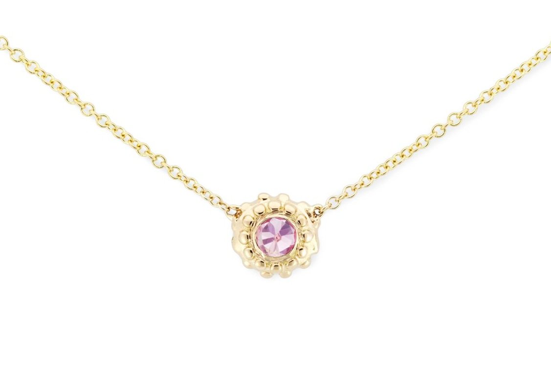 Evo Pink Sapphire Necklace