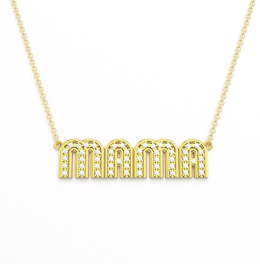 Custom Pave Radiant Necklace