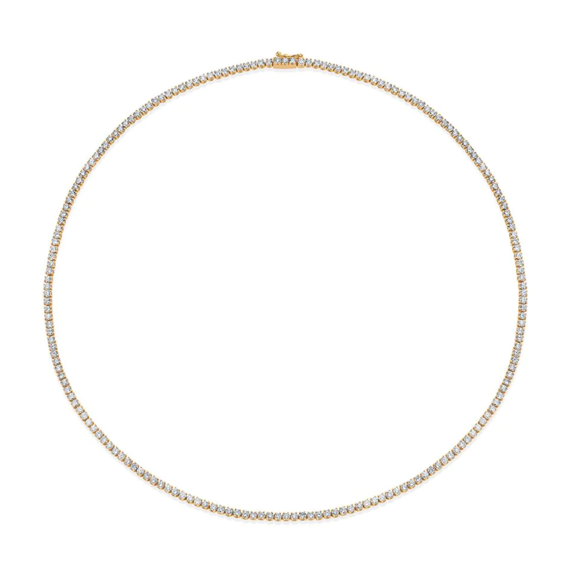 Hepburn Diamond Choker 16" in Yellow Gold