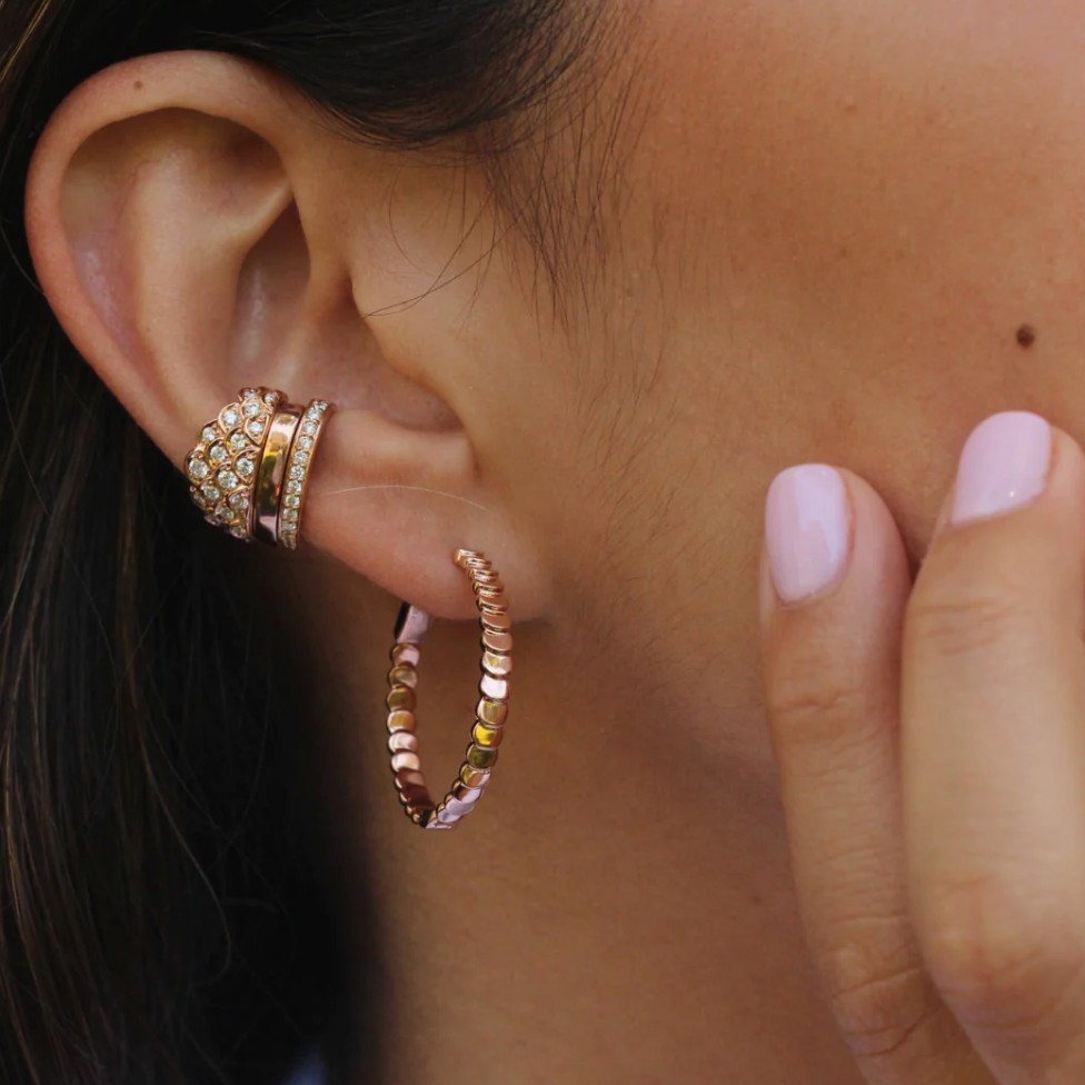 Plain Ear Cuff in Yellow Gold