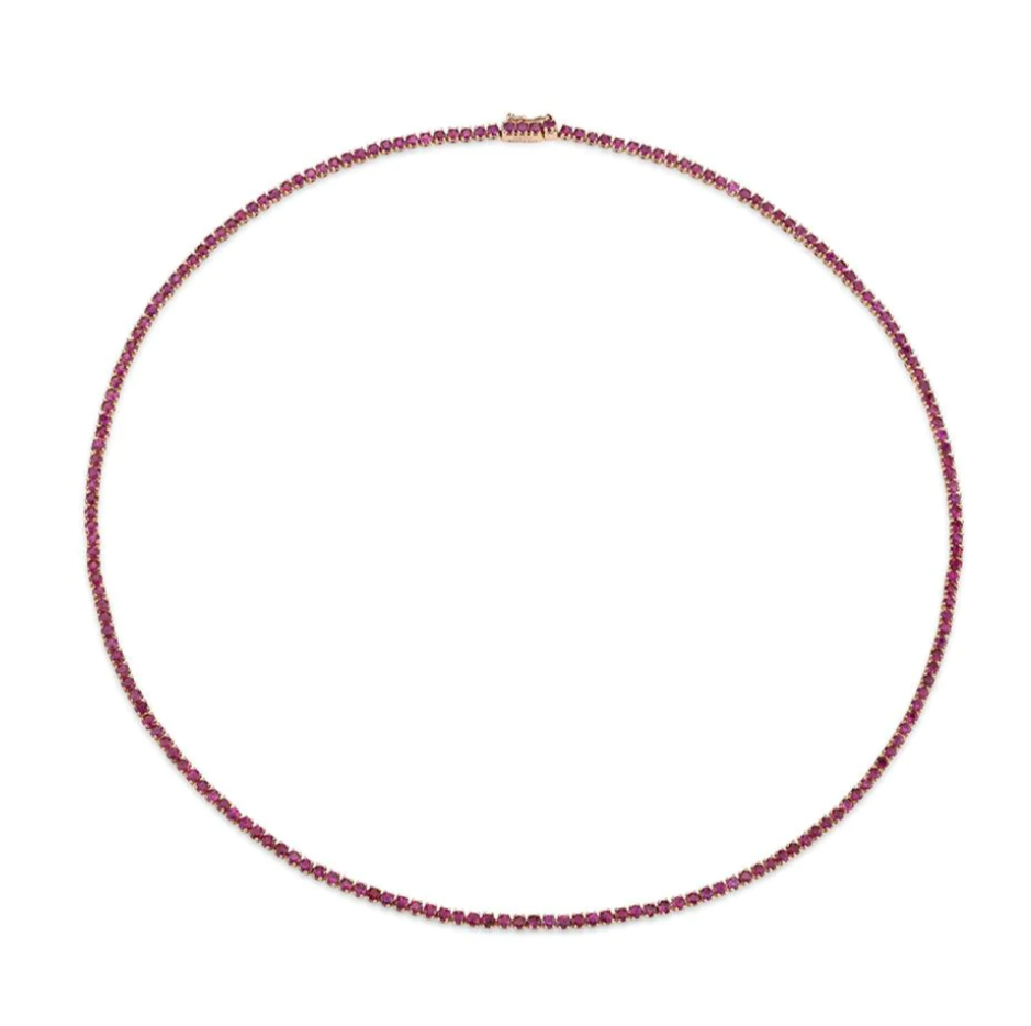 Ruby Hepburn Choker 16" in Rose Gold