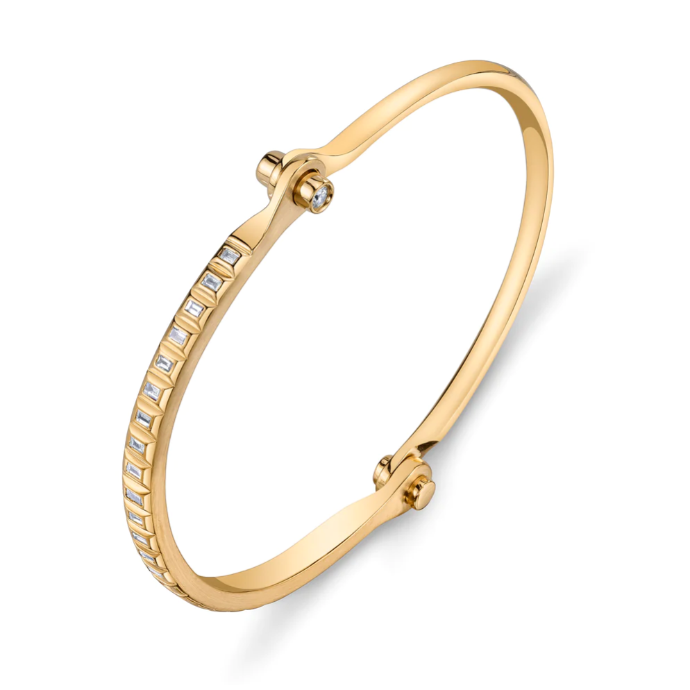 Baguette Handcuff in 18K Gold