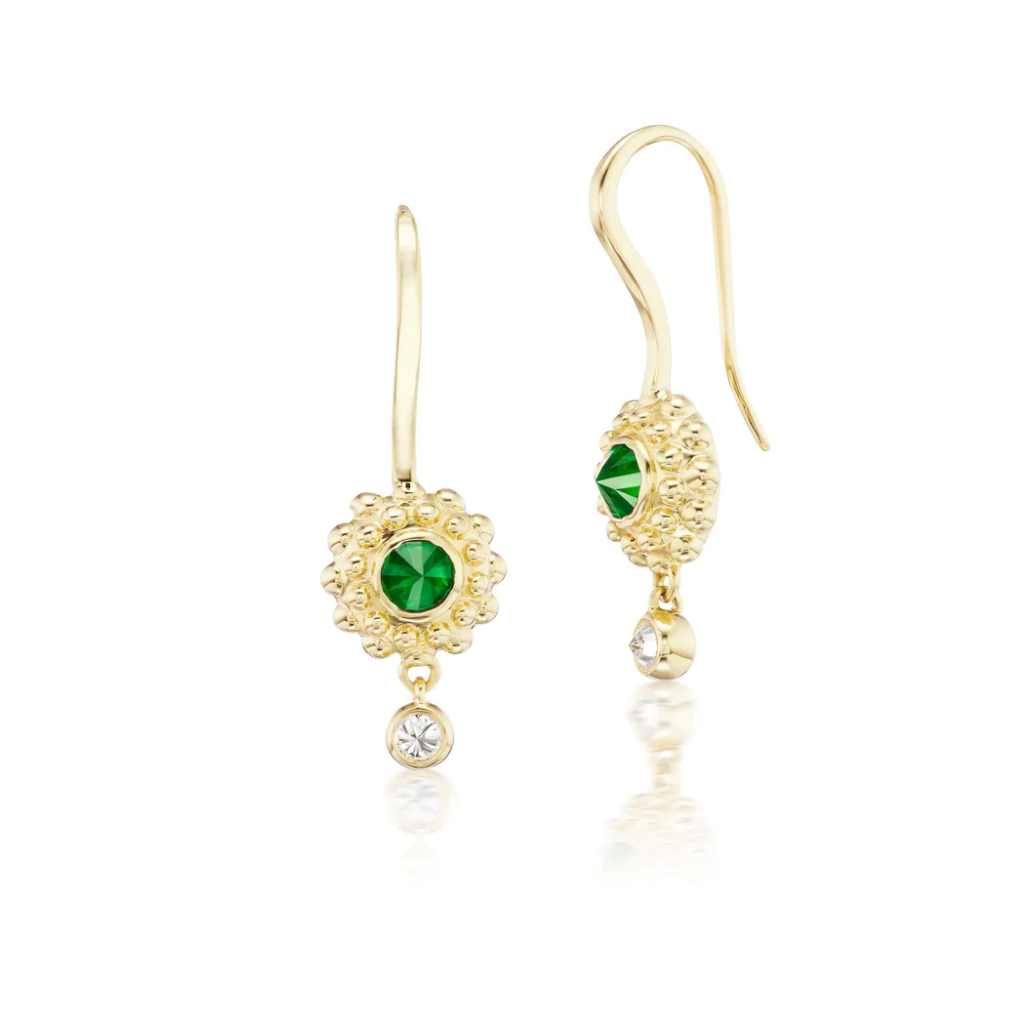 Tsavorite Evo Drop Earrings