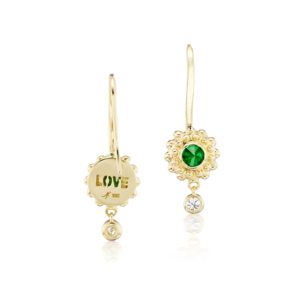 Tsavorite Evo Drop Earrings