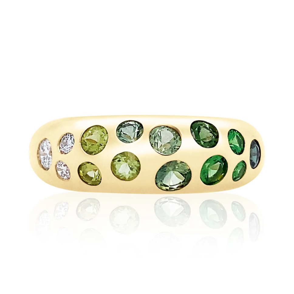 Green Ombre Classic Nomad Ring