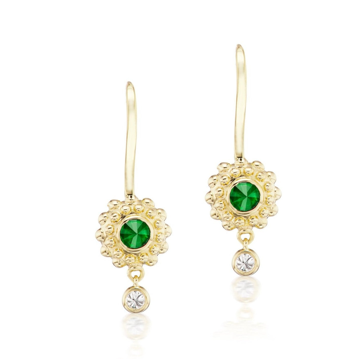 Tsavorite Evo Drop Earrings