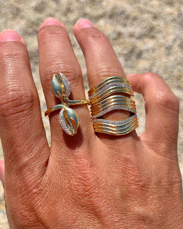 Stacked Berceau Ring